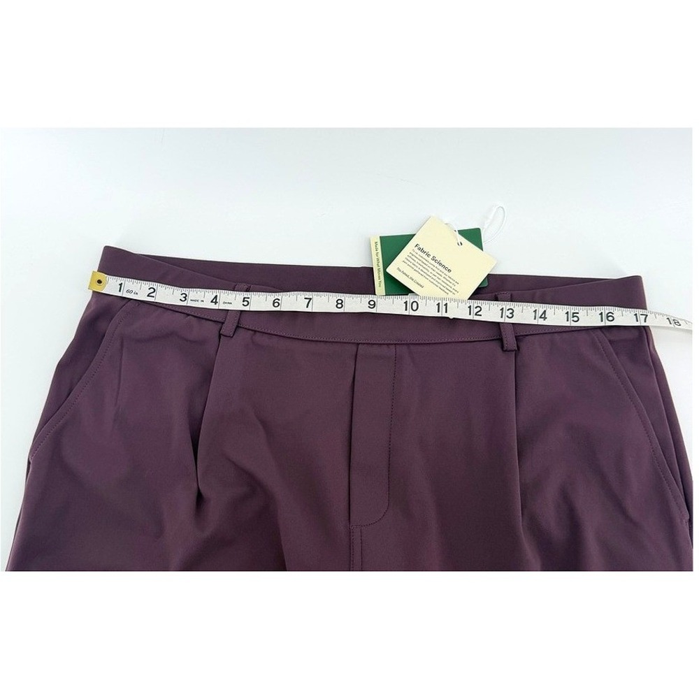 Halara XL Petite Plum Purple High Waisted Wide Leg Pleated Trousers NWT - Picture 4 of 7